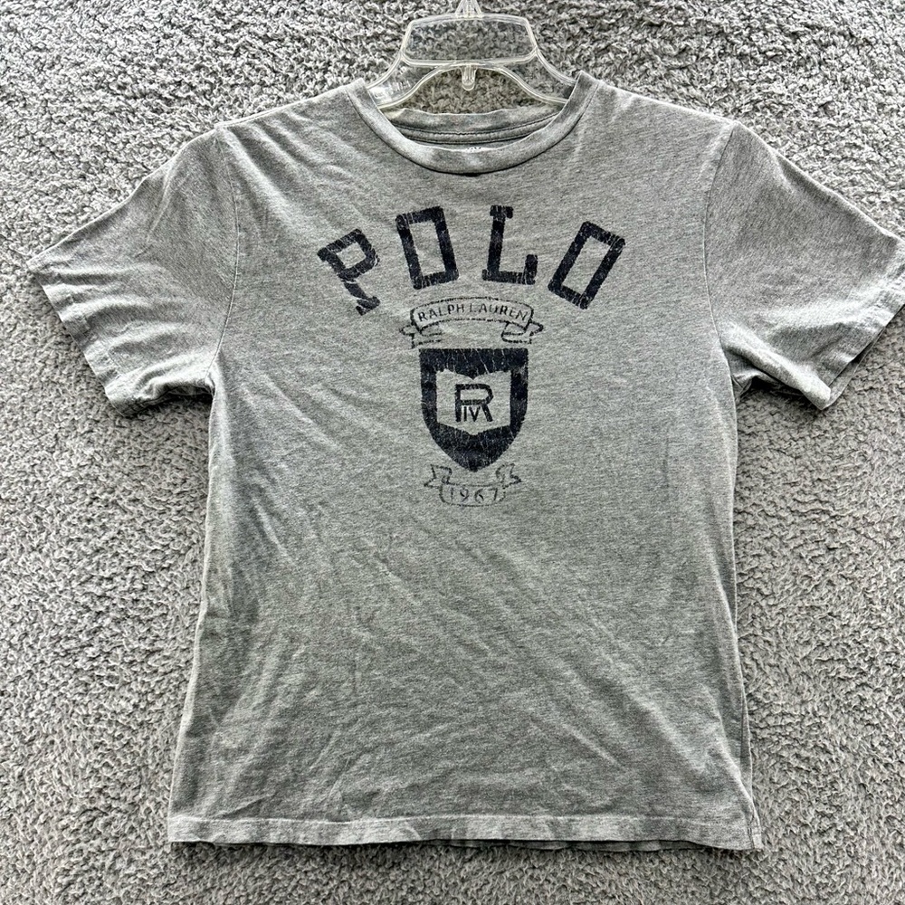 Polo Ralph Lauren Gray Graphic Tee #424